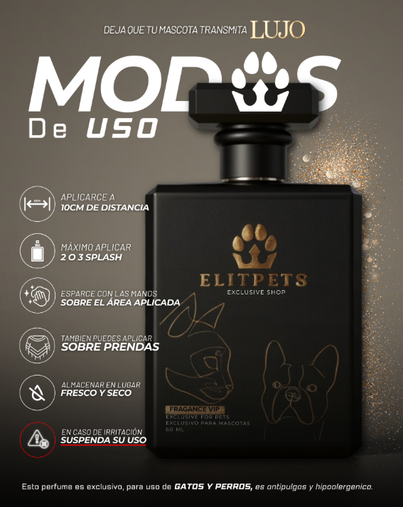PERFUME PARA MASCOTA -ELIT PETS FRAGANCE
